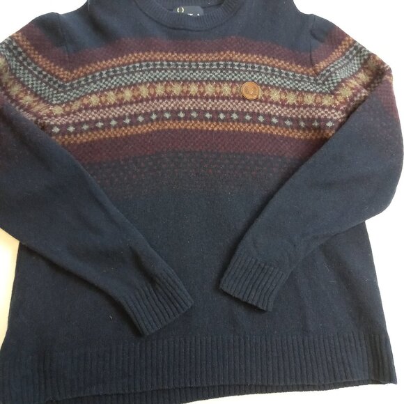 Fred Perry Lambs Wool Sweater (XL) - Picture 5 of 7